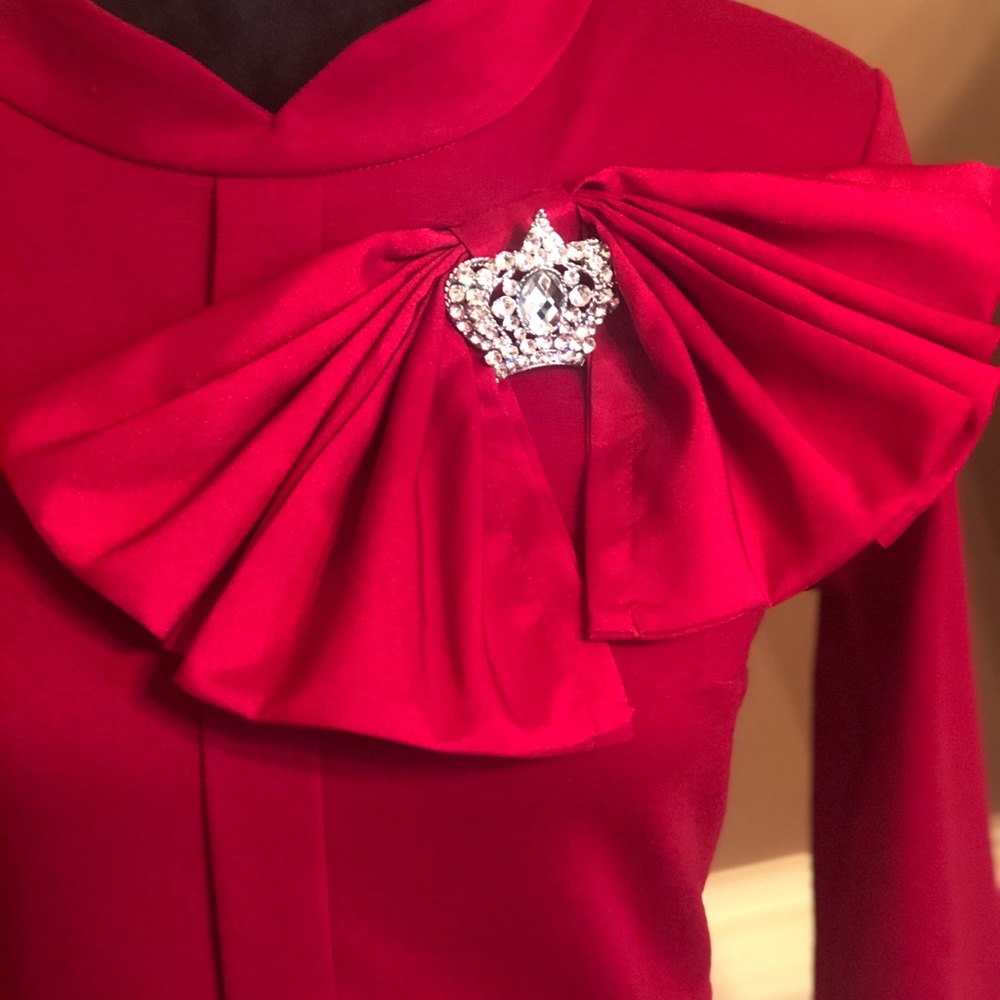 Pre-loved Red bow dress
